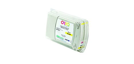 Cartouche d'encre traceur remanufacturée OWA - standard - Jaune - pour HP 761