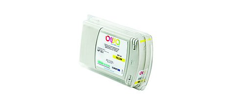 Cartouche d'encre traceur remanufacturée OWA - standard - Jaune - pour HP 761