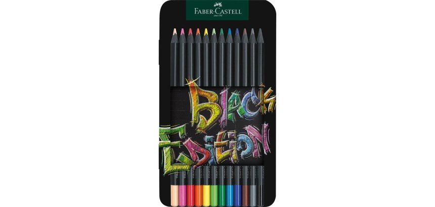 Faber-Castell 116413 colour pencil Beige, Black, Blue, Brown, Green, Grey, Light Blue, Light Green, Orange, Pink, Red, Yellow 12 pc(s)
