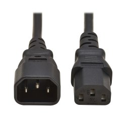 Eaton P004-02M-EU câble électrique Noir 2 m IEC C13 IEC C14