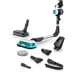 Bosch Scopa elettrica lavapavimenti 2in1 Unlimited 7 ProHygienic Aqua Bianco
