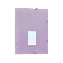 Trieur liderpapel polypro a4 210x297mm 700 microns 13 compartiments fermeture elastique  coloris lavande opaque