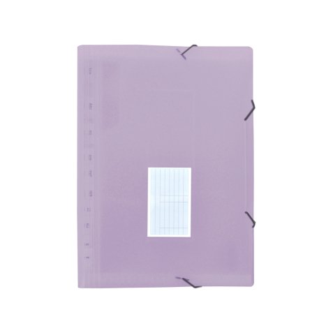 Trieur liderpapel polypro a4 210x297mm 700 microns 13 compartiments fermeture elastique  coloris lavande opaque
