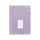 Trieur liderpapel polypro a4 210x297mm 700 microns 13 compartiments fermeture elastique  coloris lavande opaque