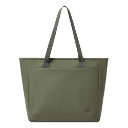 Rivacase Eden PU pelle, Poliestere, Polietilene tereftalato riciclato (rPET) Oliva Donna Borsa tote