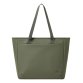 Rivacase Eden PU pelle, Poliestere, Polietilene tereftalato riciclato (rPET) Oliva Donna Borsa tote
