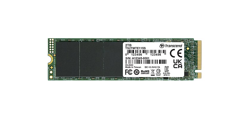 Transcend PCIe SSD 115S 250 Go M.2 PCI Express 3.0 NVMe 3D NAND