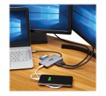 Tripp Lite U442-DOCK8G-GG station d'accueil Avec fil USB 3.2 Gen 1 (3.1 Gen 1) Type-C Noir, Gris