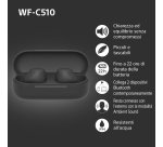 Sony WF-C510 | Cuffie True Wireless - Suono di alta qualità, Equalizzatore personalizzabile, Design Confortevole, Batteria da 22 ore, Ricarica Rapida, Connessione Multipoint Bluetooth, Ambient Sound Mode, Spotify Tap, Classificazione IPX4 - Nero