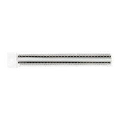 Artiglio 5281 righello Righello da scrivania 300 mm Alluminio Bianco