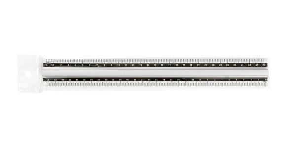 Artiglio 5281 ruler Desk ruler 300 mm Aluminium White