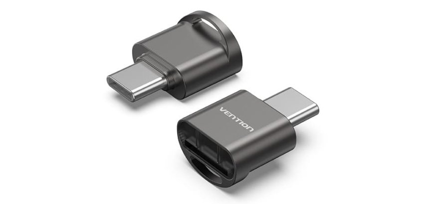 Vention CLMH0 lector de tarjeta USB 2.0 Type-C Gris