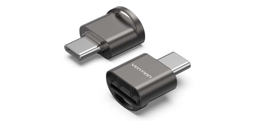 Vention CLMH0 lector de tarjeta USB 2.0 Type-C Gris