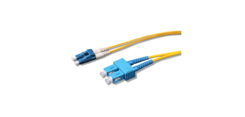 Uniformatic 21758 câble InfiniBand et à fibres optiques 20 m LC SC Jaune
