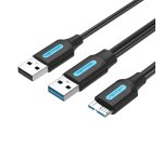 Vention CQPBF cable USB USB 3.2 Gen 1 (3.1 Gen 1) 1 m USB A Micro-USB B Negro