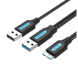 Vention CQPBF cable USB USB 3.2 Gen 1 (3.1 Gen 1) 1 m USB A Micro-USB B Negro