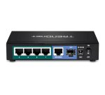 Trendnet TPE-TG611 commutateur réseau Gigabit Ethernet (10/100/1000) Connexion Ethernet, supportant l'alimentation via ce port (PoE) Noir