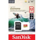 SanDisk Extreme 64 Go MicroSDXC UHS-I Classe 10