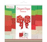 Papier origami avenue mandarine double face/uni     20x20cm noel paquet 60        feuilles
