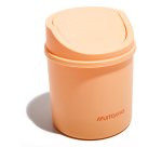 Muitomas DESKBINPF trash can Round Plastic Peach