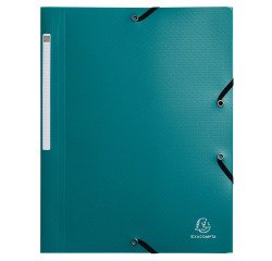 Chemises à élastiques 3 rabats PP recyclé Opak - Vert