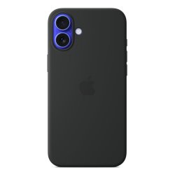 Apple Coque en silicone avec MagSafe pour iPhone 16 Plus - Noir