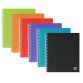 Protege-docs spiral Oxford school life a5 40 poch pp translucide/opaque assorti pav