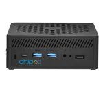Chip PC CUBEX S Intel® Core™ i5 i5-1235U 8 Go DDR4-SDRAM 256 Go SSD Windows 11 Pro Mini PC Station de travail Noir
