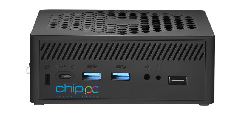 Chip PC CUBEX S Intel® Core™ i5 i5-1235U 8 Go DDR4-SDRAM 256 Go SSD Windows 11 Pro Mini PC Station de travail Noir