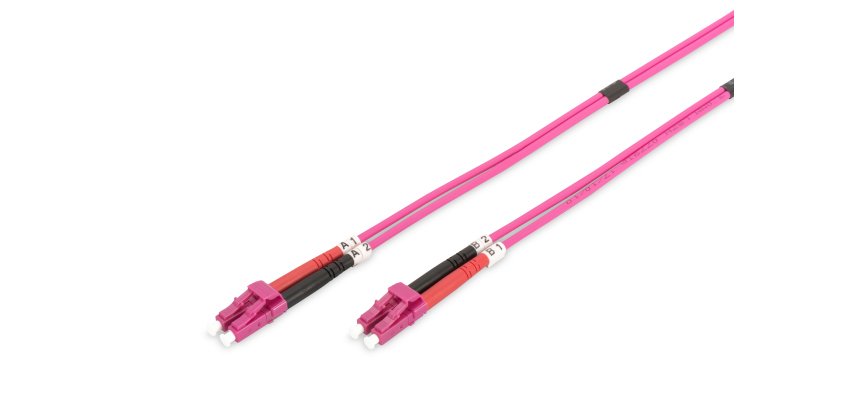 Digitus Cable de conexión multimode de fibra óptica, OM4, LC/LC