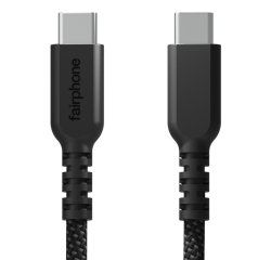 Fairphone ACCABL-2CC-WW1 câble USB USB 2.0 1 m USB C Noir
