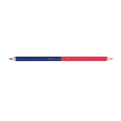 Crayon graphite liderpapel bicolore bleu/rouge mine moyenne ultra-résistante bois grande qualité