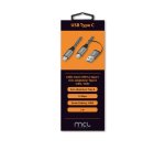 MCL MC1C99A3C105A2Z câble USB USB 3.2 Gen 2 (3.1 Gen 2) 2 m USB C USB A/USB C Noir, Gris