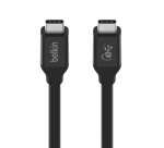 Belkin INZ001bt0.8MBK câble USB USB4 Gen 3x2 0,8 m USB C 40 Gbit/s 100 W Noir