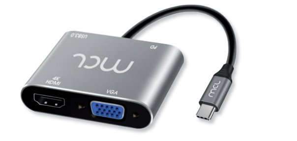 MCL MD1B99AU3CHVUDP station d'accueil USB 3.2 Gen 1 (3.1 Gen 1) Type-C Argent