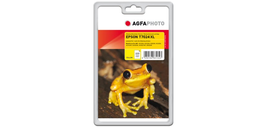 AgfaPhoto APET702YD inktcartridge Geel