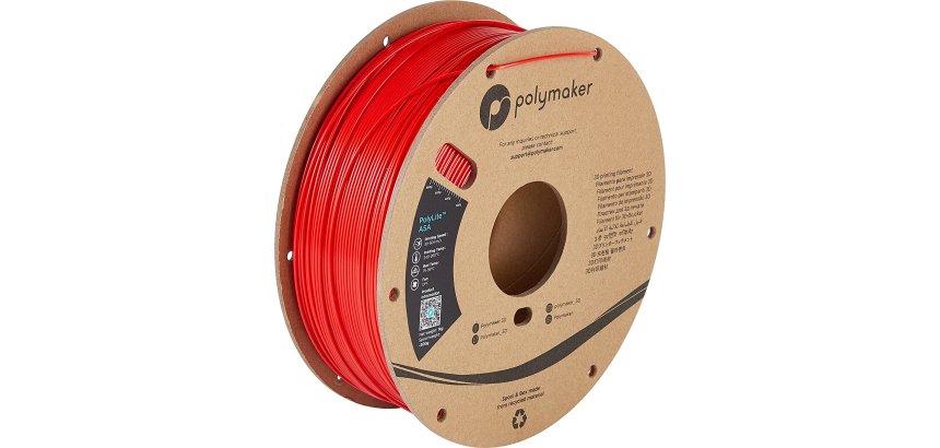 Polymaker PF01004 3D-printmateriaal Acrylonitril-styreen-acrylaat (ASA) Rood 1 kg