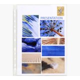 Sachet de 10 pochettes perforées - PVC lisse - A4 - Cristal