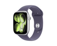 Apple watch Apple Watch Series 11 GPS + Cellular 46mm Boitier en Aluminium Argent avec Bracelet Sport Brume Violette - M/L