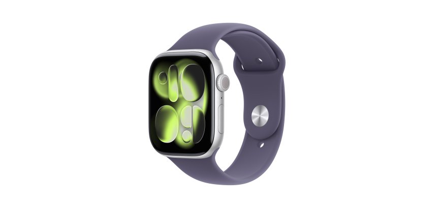 Apple Watch Series 11 OLED 46 mm Numérique 416 x 496 pixels Écran tactile 5G Argent Wifi GPS (satellite)