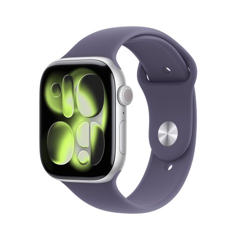 Apple Watch Series 11 OLED 46 mm Numérique 416 x 496 pixels Écran tactile 5G Argent Wifi GPS (satellite)