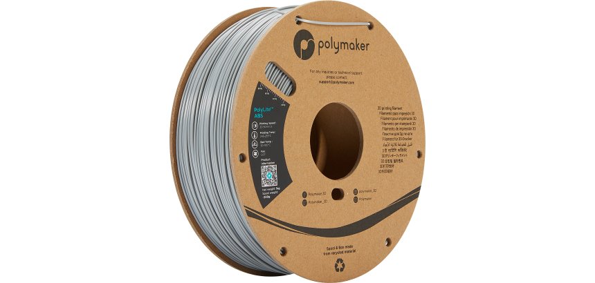 Polymaker PE01003 3D Printing Material ABS Gray 1 kg