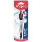 Compas Stop System, en blister, bleu/rouge