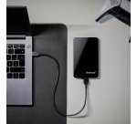 Intenso Portable Hard Drive (2.5 inch), 500 GB, 5400 RPM, 8 MB Cache, USB 3.0, certified refurbished, black