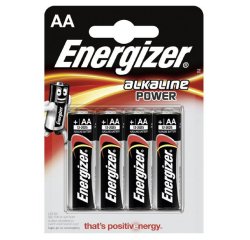 Pile energizer alcaline power i.c.e. lr06 taille aa blister 4 unités