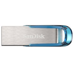 SanDisk Ultra Flair USB flash drive 64 GB USB Type-A 3.2 Gen 1 (3.1 Gen 1) Blue, Silver