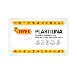 Pâte à modeler jovi plastilina végétale coloris blanc 350g