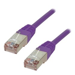 MCL Cable RJ45 Cat5E 1.0 m Purple câble de réseau Violet 1 m F/UTP (FTP)