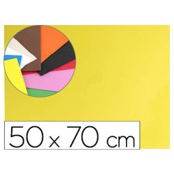 Plaque mousse liderpapel 50x70cm 60g/m2 épaisseur 1.5mm unicolore jaune
