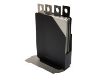 Muitomas CUTTINGBOARDBK tagliere da cucina Rettangolare Silicone Nero